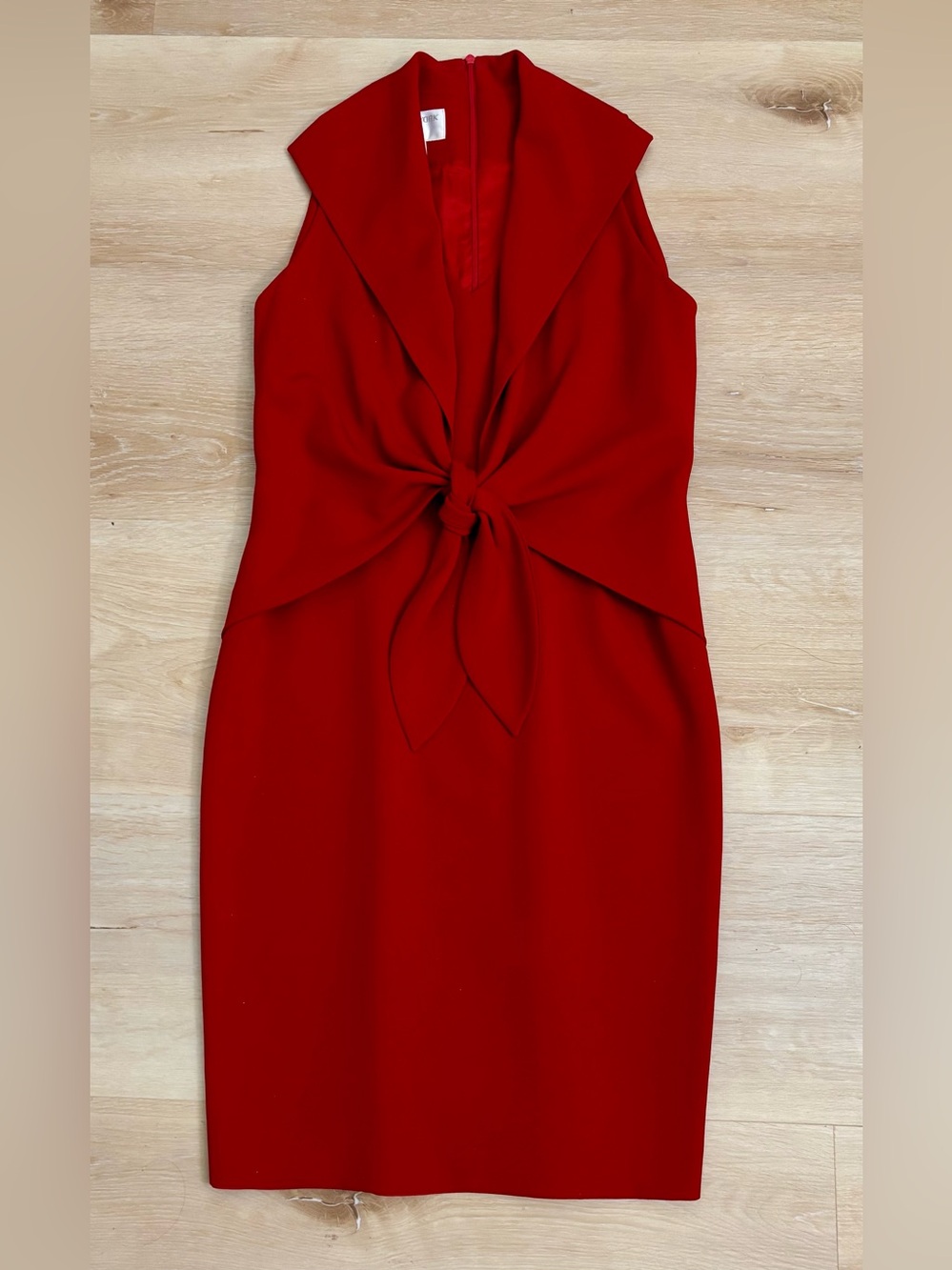 Jones New York Red Knot-Front Sheath Dress - Women's